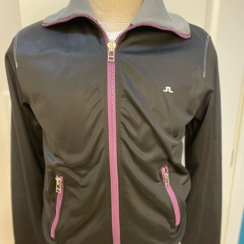 $195 J Lindeberg vintage black track jacket